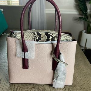 margaux embossed snake medium satchel